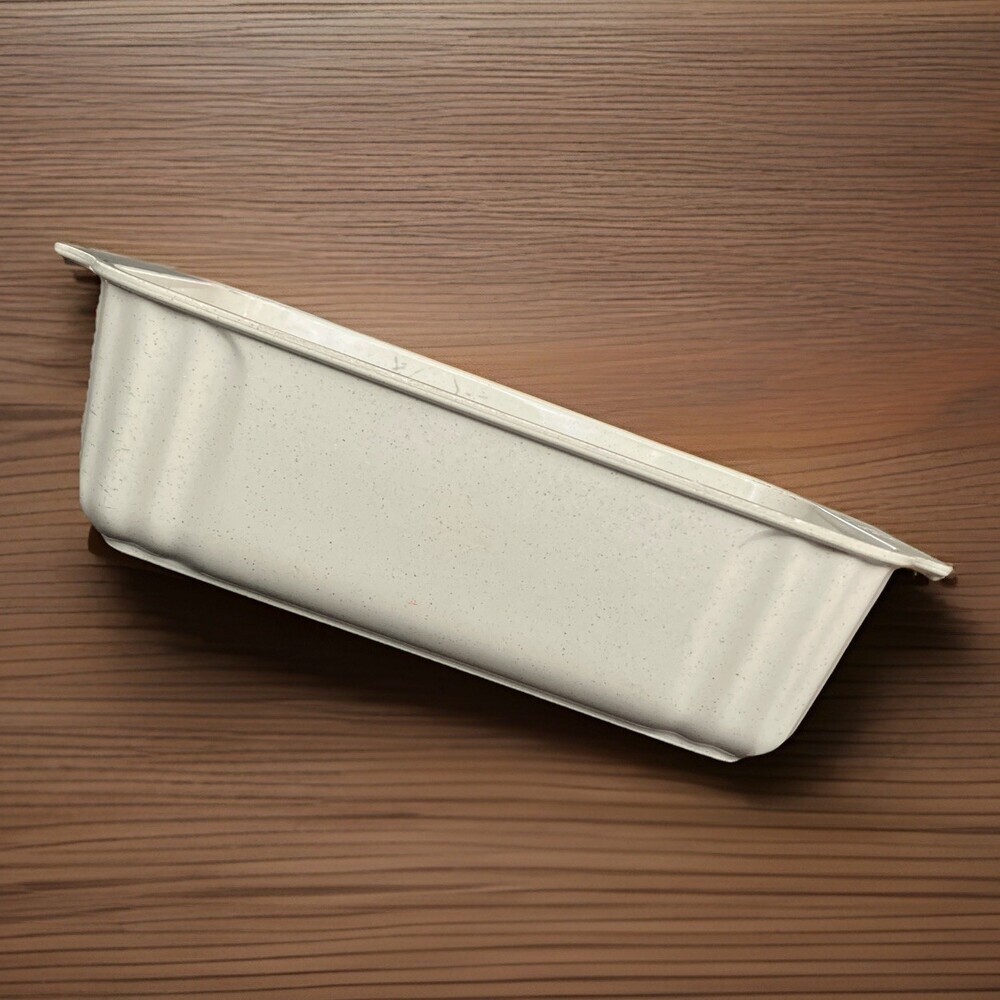 Vtg 1970's NordicWare Microwave/ Conventional Oven Loaf Pan Beige Bakeware  752